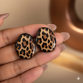1 pair retro leopard style earring