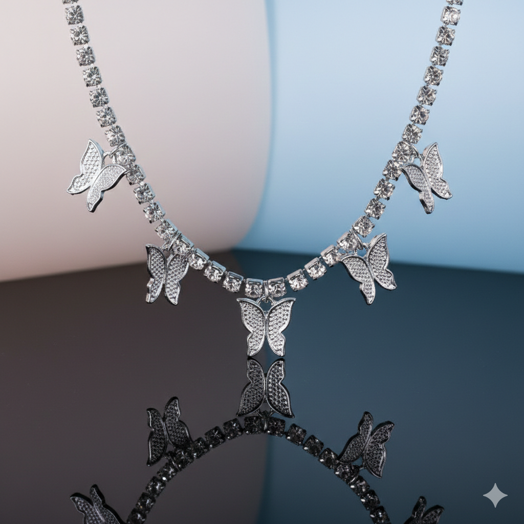 Butterfly Alloy Layered Necklaces